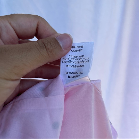 NWT FOR LOVE & LEMONS X Revolve Celeste Moire Top In Blush. - Picture 7 of 9